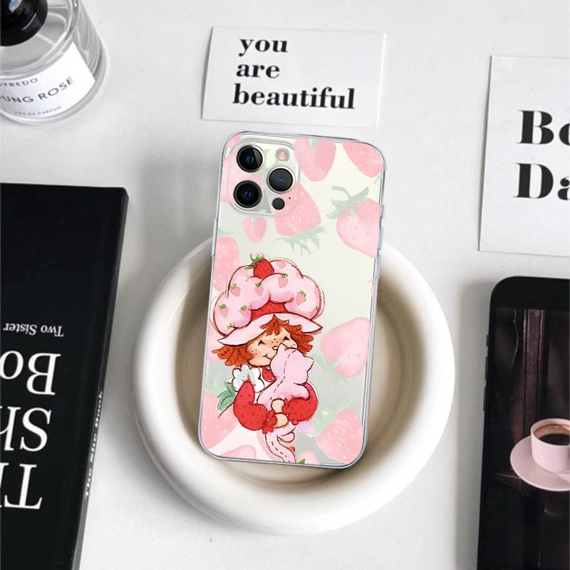Strawberry Shortcake Phone Case For iPhone 16 15 14 11 12 13 Mini Pro XS Max Cover 6 7 8 Plus X Funda Shell