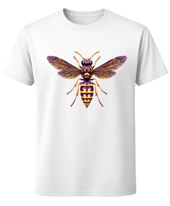 Ornate Wasp Insect Illustration T-Shirt Colourful Entomology Art Unisex Tee S