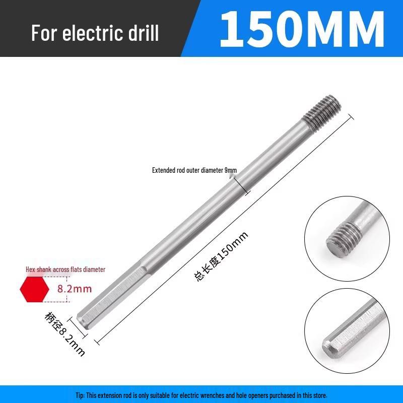 Dane Stainless Steel Extended Hex Shank Hole Saw Drill Bit for Metal Plates