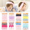 Children's Red Bow Headband Set: 3-Piece Elastic Baby Girl Hair Accessory
