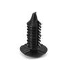 Universal 100x Black Nylon Rivet Fastener Bumper Retainer Plastic Clips for Car