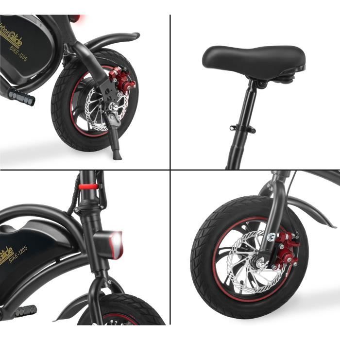 Ηλεκτρικό ποδήλατο ισορροπίας - URBANGLIDE - BIKE 120S - 350 W - 12'' - Ενήλικας - Πτυσσόμενο - Μαύρο