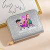 Kpop Dämonenjäger Geldbörse Damen Pailletten Glitzernde Münzbörse Modische Kleine Clutch Kartenhalter für Damen