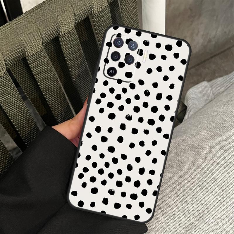 Polka Dot Case For Oppo A80 A60 A40 A94 A54 A98 A78 A18 A38 A58 A16 A76 A96 A17 A77 A74 A57S A15 Cover