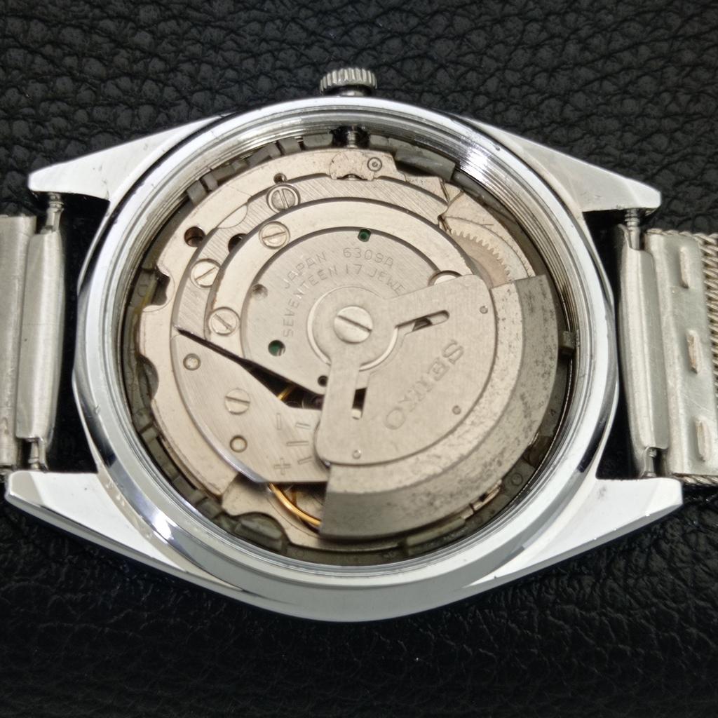 VINTAGE REFURBISHED SEIKO 5 AUTOMATIC 6309A JAPAN MENS RED DIAL WATCH a442275-1