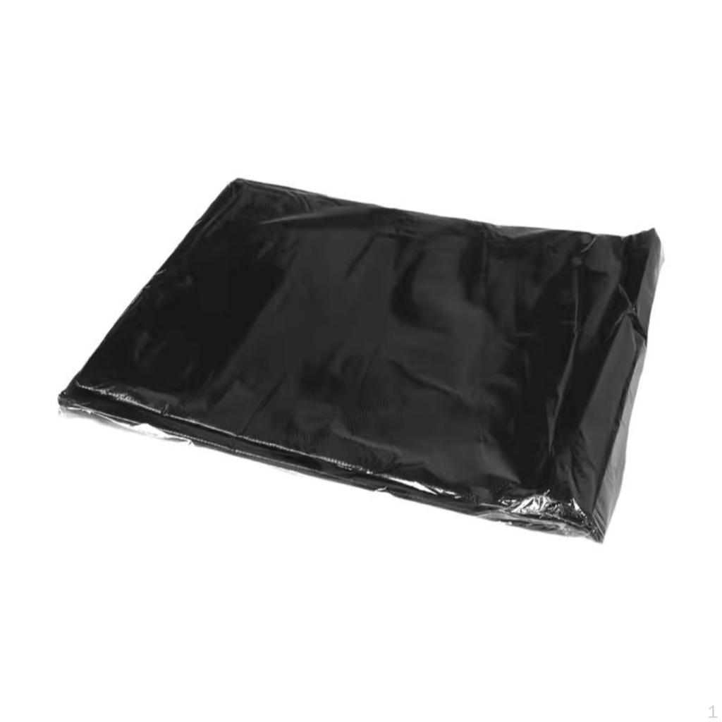 Large Black Garbage Bags, Sturdy Duty, Thick, Kitchen, Commercial, Home 50
