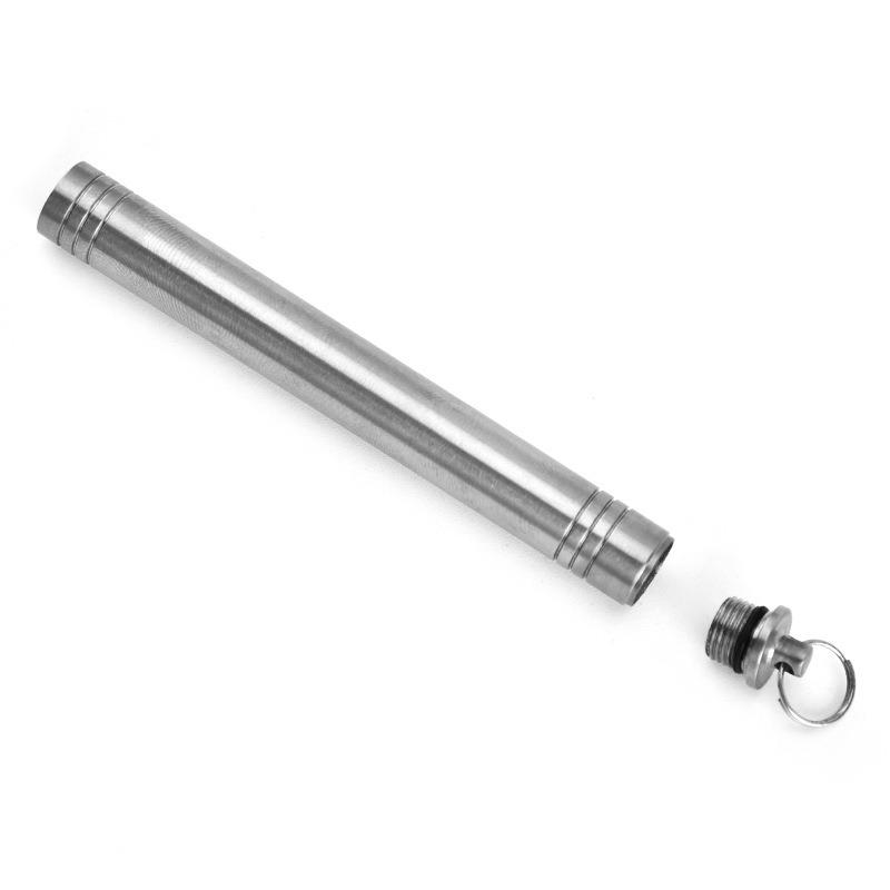 

Titanium alloy toothpick holder Metal portable toothpick holder, rust-free sealed box Outdoor toothpick box серебряный