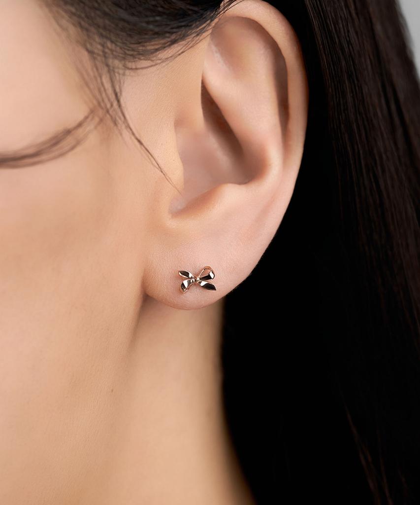 Lloyd Dear Ribbon 10K Gold Earrings Lptq3004T