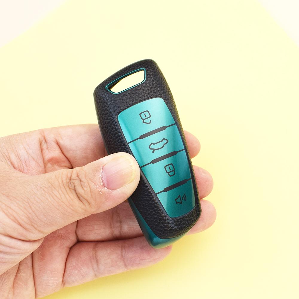 4 Buttons Auto Shell Fob Bag Keyless TPU Leather Car Key Case Cover for Haval F7 H6 Jolyon F7H Dargo Jolion Joico Jollein