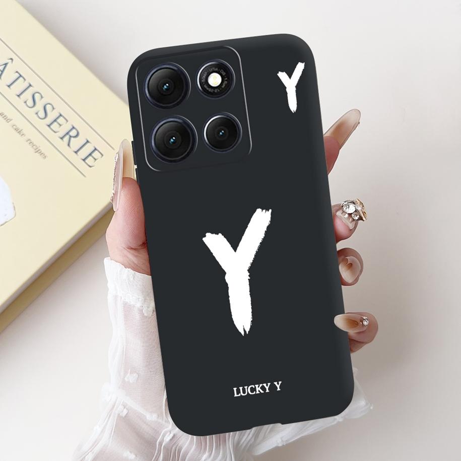 For Motorola Moto G86 Power Case Cute Lucky Letters Crown Flower Soft Silicone Back Cover For Moto G56 G86 5G G86Power Protector