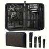32pcs Set Luxury Nail Care Set in Black And Brown Including Ingrown Nail Clippers Manicure Tool Set, Covering Blackhead Remove