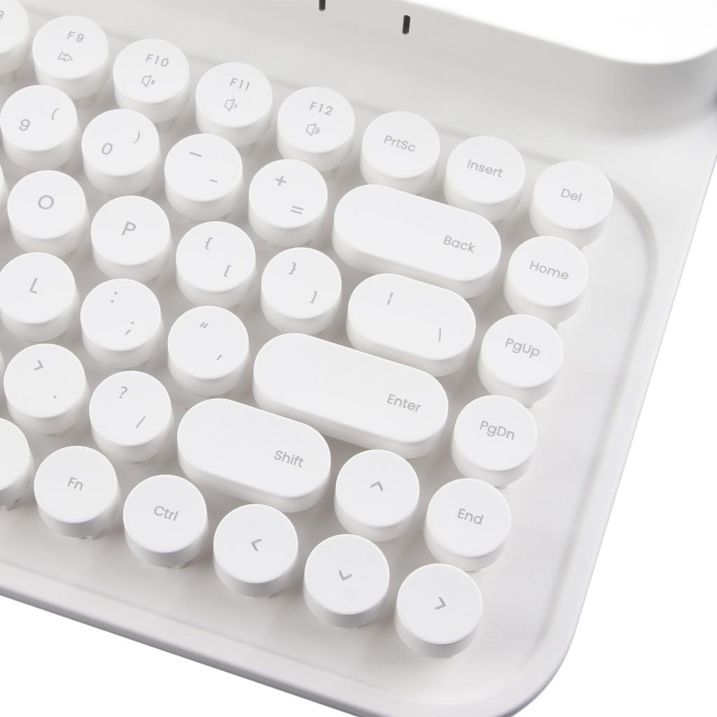 Vintage   Keyboard 86 Keys Portable Wireless Keyboard with Integrated Stand for   for   for