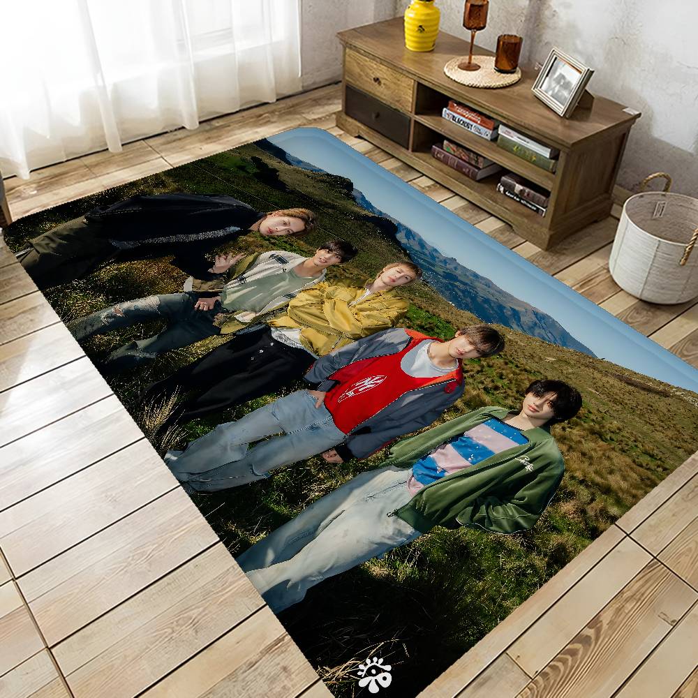 KPOP C-cORTIS Floor Mat Rectangle Anti-slip Home Soft Badmat Front Door Indoor Outdoor Mat Welcome Doormat