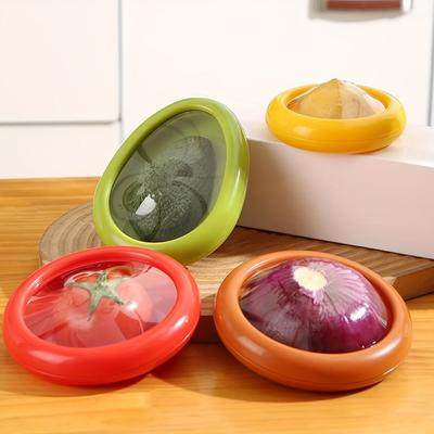 Scatola porta frutta, Contenitori porta frutta, Salva avocado per frigorifero, Contenitori riutilizzabili per frutta e verdura