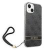 Funda para iPhone 14 Plus Guess Hardcase 4G Estampado Correa Negra