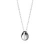 Banyan Tree Women's Gold-Plated Silver Coffee Bean Necklace - Simple, Versatile Clavicle Chain, Light Luxury High-End Design.