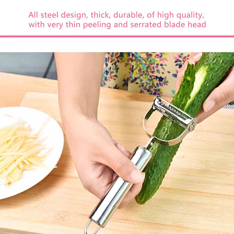 Stainless Steel Vegetable Fruit Peelers With Dual Sharp Blades And Rust Resistant Perfect For Home Kitchen Daily Food Prep