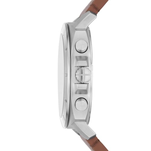 PRIVATEER Chronograph Brown Leather Watch