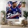Mbapp Style Wall Decor Tapestry Art For Pet Memorial Birthdaywedding Party Backdrop Family Gift
