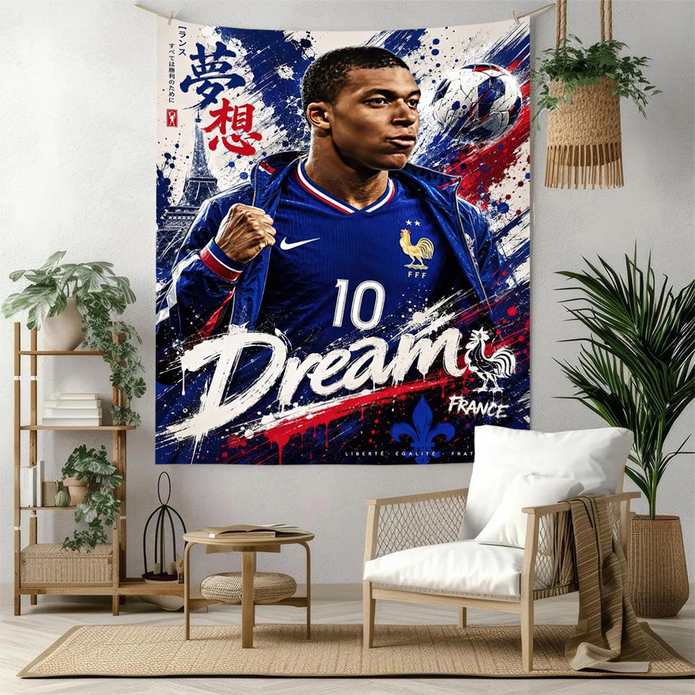 Mbapp Style Wall Decor Tapestry Art For Pet Memorial Birthdaywedding Party Backdrop Family Gift