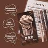 6 Pcs Coffee Themed Liquid Quick Drying Gel Pens, Anti Smudging Soft Pen Suitable for Note Taking, Painting, and Office Supplies