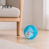 Selbstrollendes interaktives Katzenspielzeug, Automatischer rollender Ball mit Hamster- oder Kaninchen-Plüschtier innen, Elektrischer simulierter sich bewegender Tierball für Katzen Hunde