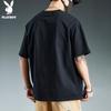PLAYBOY Men's Pure Cotton Printed Short-Sleeve T-Shirt