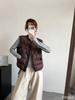 White duck down jacket, vest, women's short high-end sense outer wear vest, vest, fashionable loose warm jacket tide