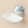 1pcs Cartoon Soap Box No Punching Wall Mounted Drain Rack Creative and Cute Dormitory Household Bathroom Soap Storage Rack
