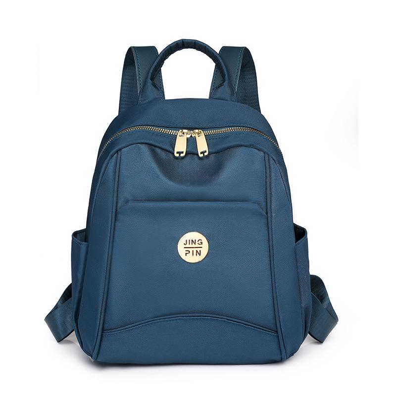 

Пригородный рюкзак Женский уличный рюкзак Нейлоновая легкая сумка большой вместимости синий