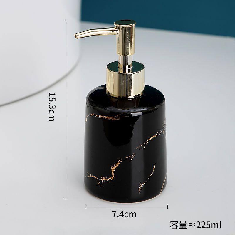 Exquisite ceramic press bottle lotion hand sanitizer separate bottle Luxury hotel shower gel shampoo separate empty bottle