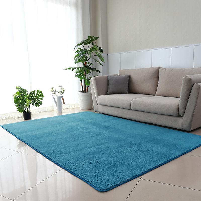 European Style Plain Color Carpet for Living Room, Office, Dormitory, Bedroom, Entrance, or Streaming Room.