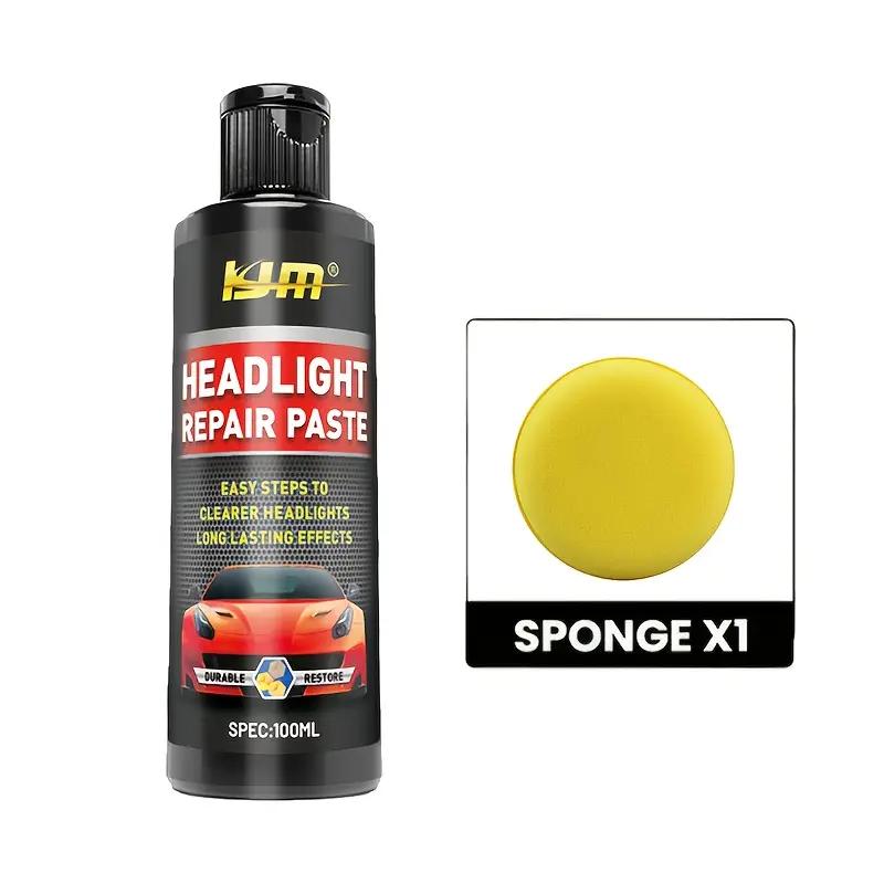 

Профессиональная полировальная паста для фар, простой в использовании набор для ухода за фарами, для восстановления окисленных, пожелтевших и помутневших фар