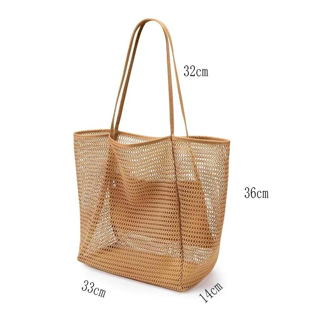 Damen-Strandtasche aus Mesh mit großem Fassungsvermögen - Faltbar & vielseitig für Reisen