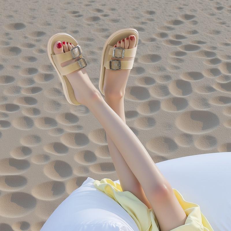

Cool slippers summer new Korean two with breathable home indoor non-slip eva slippers 35 чёрный