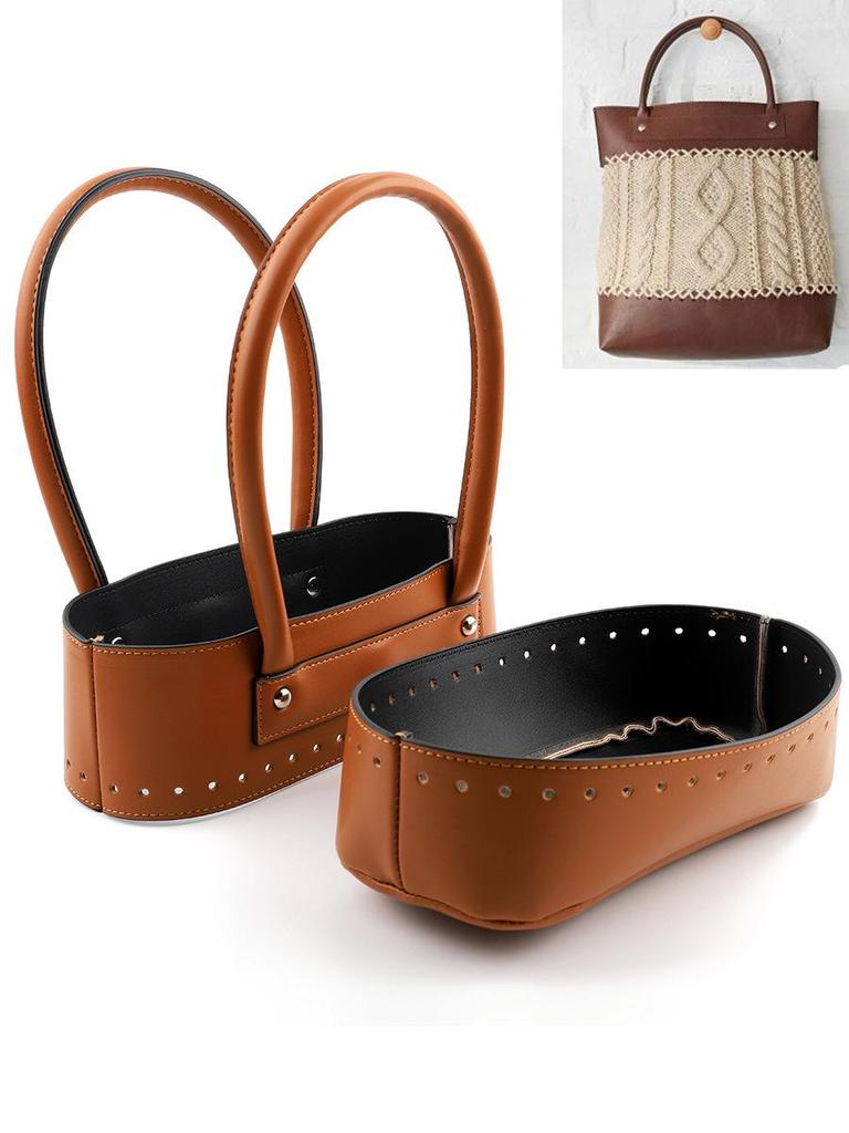 Hand-Woven DIY Two-Piece Bag Set with 3D Bag Bottom & Cover