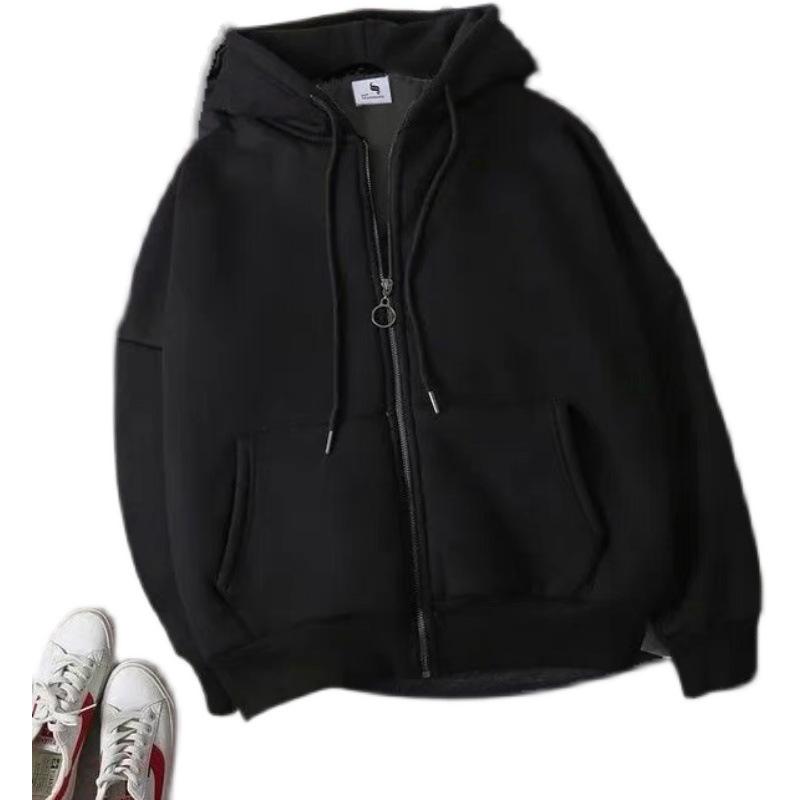 Men's 2026 Autumn/Winter Zipper Cardigan Hooded Sweatshirt Jacket, Plus Size Available