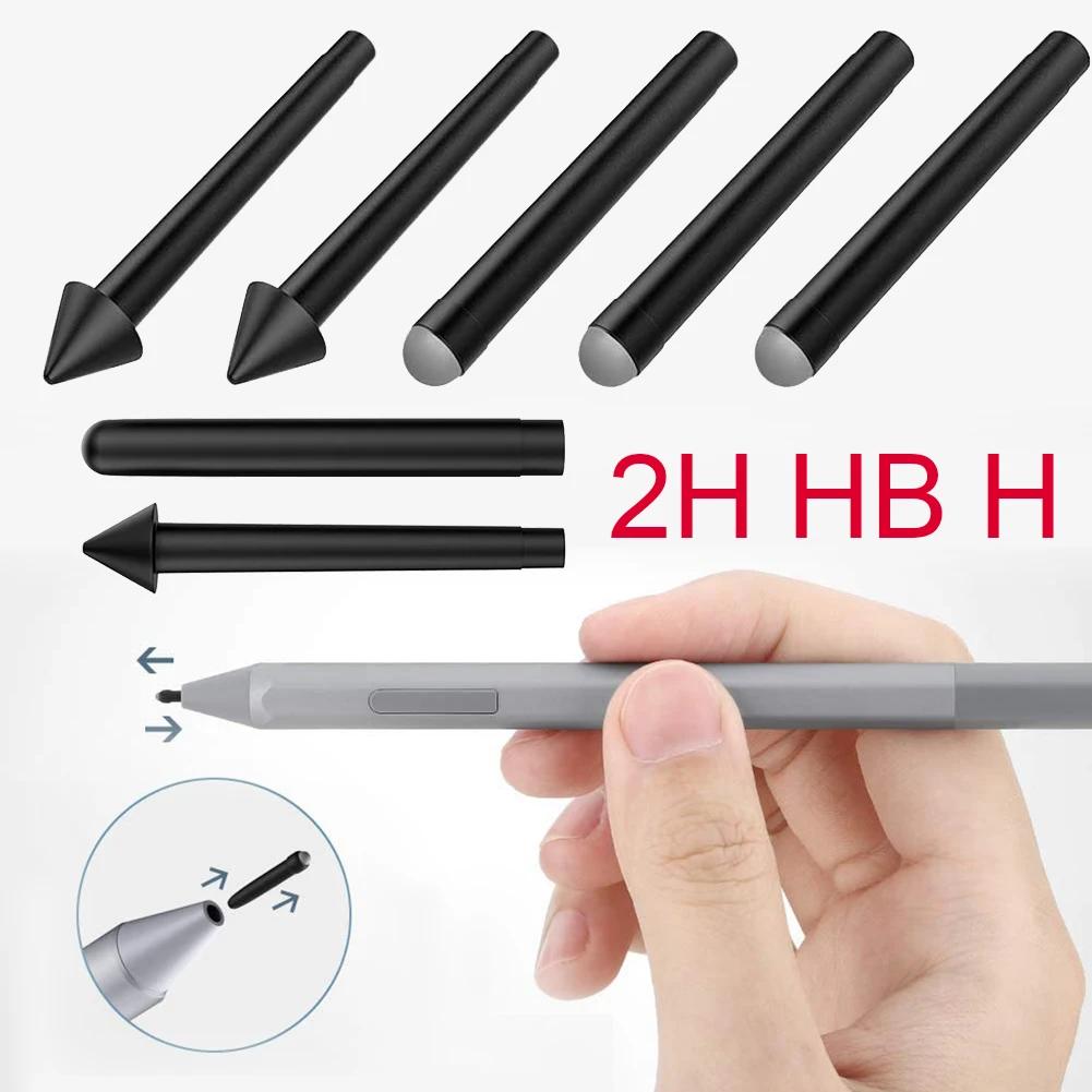 3/5pcs 2H HB H Touch Screen Pen Spare Nibs Replacement Plastic Stylus Tips Refill Accessories for Microsoft Surface Pro 7/6/5/4