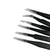Anti-Static Stainless Steel Precision Tweezers, Curved Tip for Electronics, Eyelash Extensions, Manicure, Bird's Nest Picking, and Hair Removal.