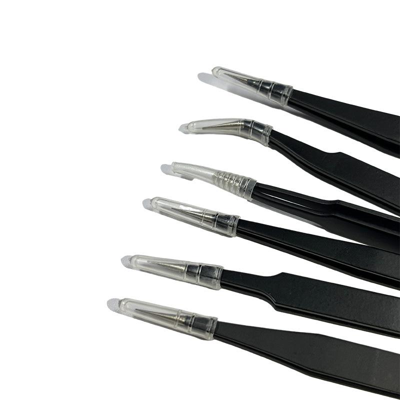 Anti-Static Stainless Steel Precision Tweezers, Curved Tip for Electronics, Eyelash Extensions, Manicure, Bird's Nest Picking, and Hair Removal.