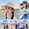 Childrens Summer Sun Hat With Wide Brim Breathable Ice Silk For Outdoor Protection
