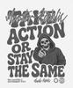 MONSTER REPUBLIC Take Action Gray T-Shirt White_9173