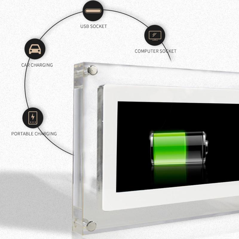 5 Inch Acrylic Digital Photo Frame 1000mAh IPS Screen Motion Frame High Definition Intelligent Electronic Album