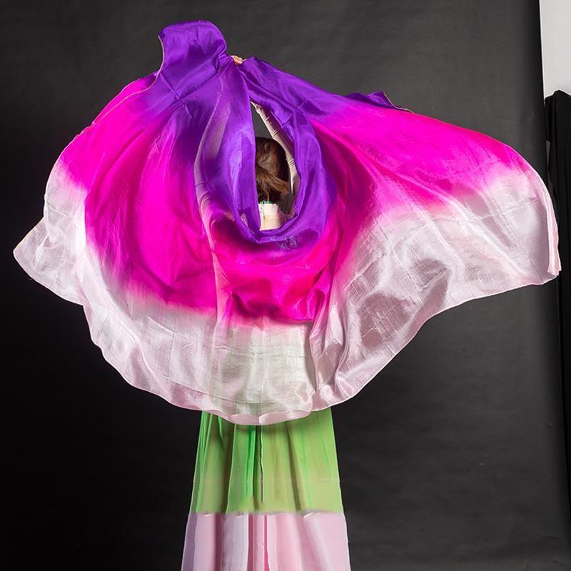 

1PC Imitation Silk Dance Hand Yarn Dance Lightweight Performances Dancewear Dance Shawls Multiple Options Available A