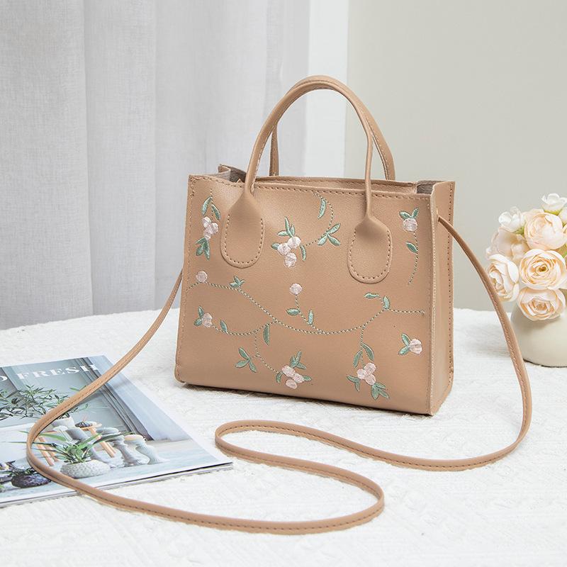 New Spring Popular Printed Small Square Bag Simple Portable Shoulder Bag