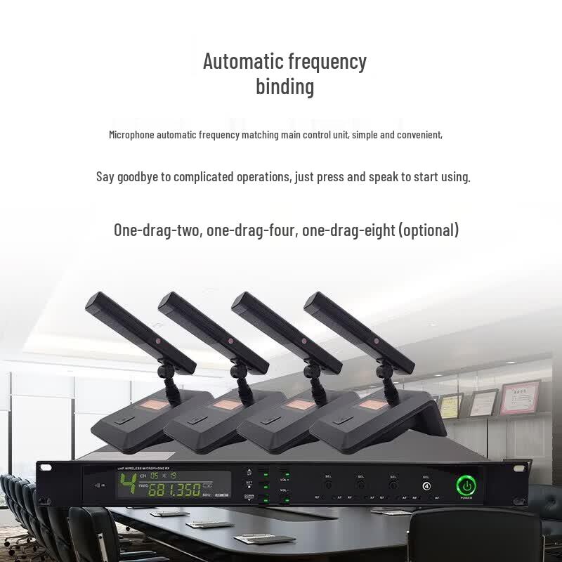 

Hongshidao HSD-FT400 Wireless Quad Conference Microphone System (CN version)