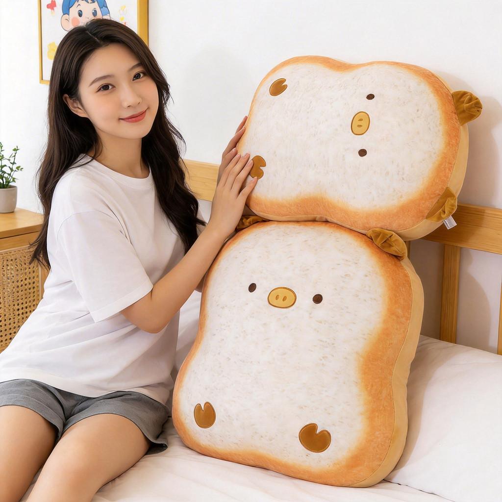Cat Plush Pillow With Short Plush Material Cute Cartoon Design For Girls And Kids
