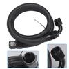 1m 10 AN Black Nylon Braided Oil/Gas Hose Kit with Detachable Fittings