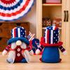 Patriotic Stylish New Gnome Decoration With Independence Day Knit Hat For Festive Decor