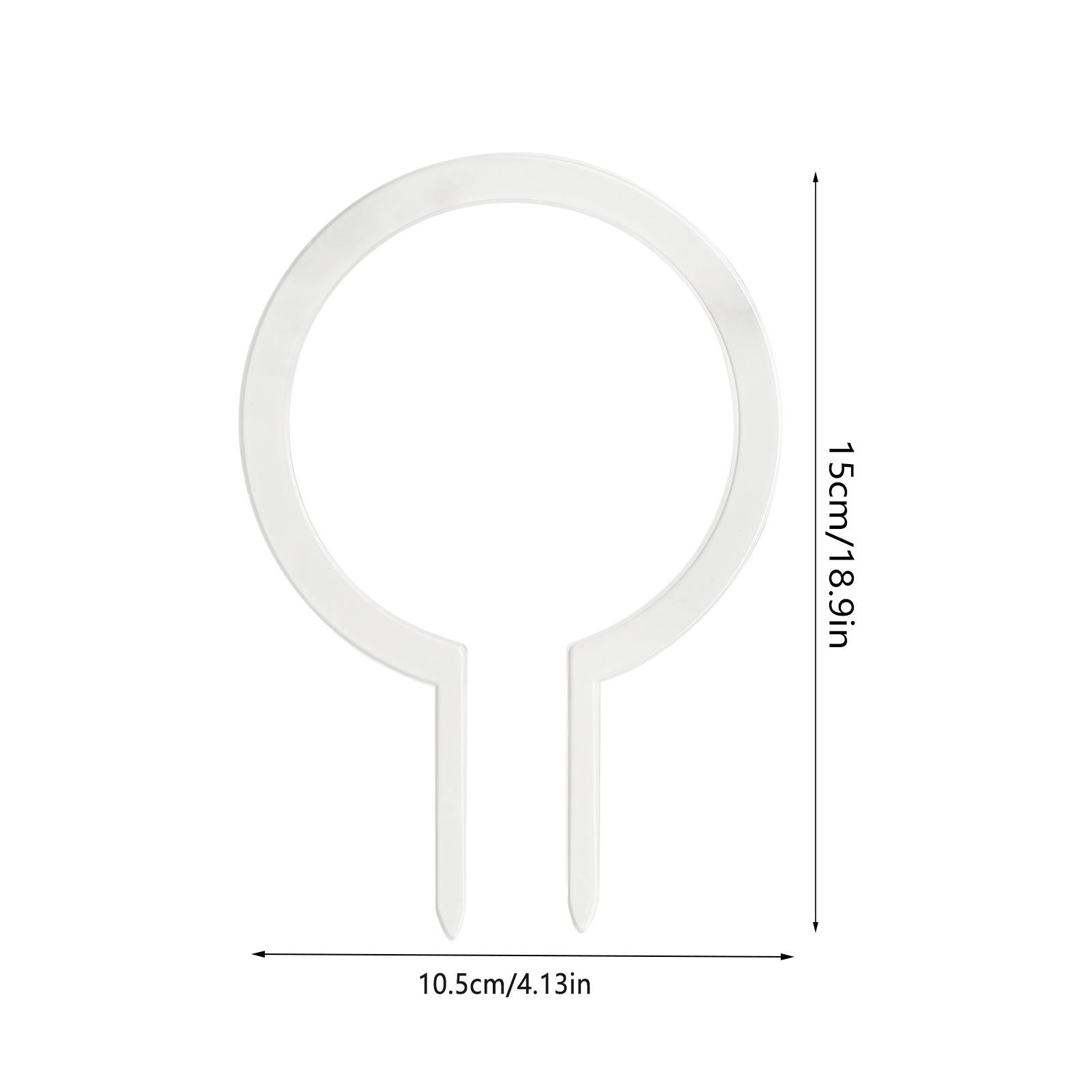 

Прозрачный акриловый круглый колышек для поддержки растений, декоративная садовая решетка для комнатных/уличных горшечных растений, держатель для вьющихся растений